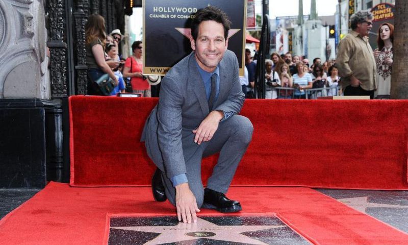 Paul Rudd received a star on the Hollywood Walk of Fame in front of the historic El Capitan Theatreon.