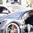 Will.i.am in his supercar