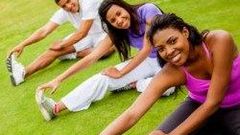 Exercising with friends and family