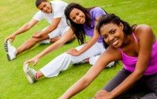 Exercising with friends and family