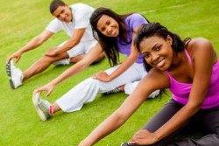 Exercising with friends and family