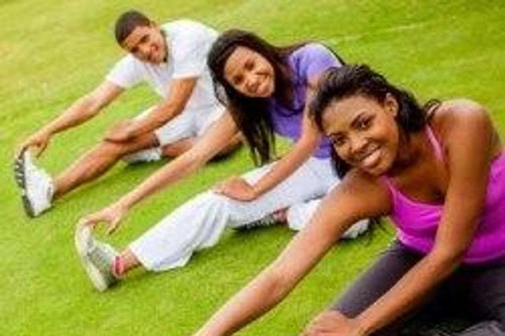 Exercising with friends and family