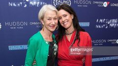 Helen Mirren and Julie Taymor at the premiere of A Midsummer Night's Dream in New York City.