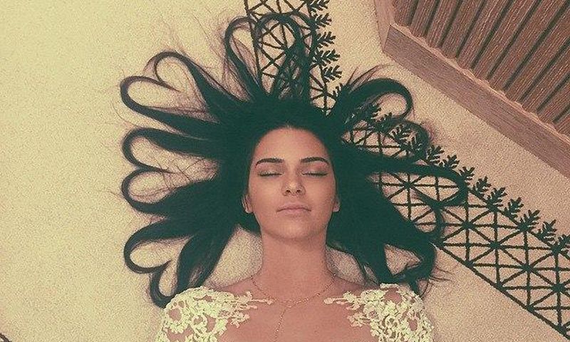 Kendall Jenner's Instagram photo of her hair in hearts shape is the most liked Instagram photo of all time