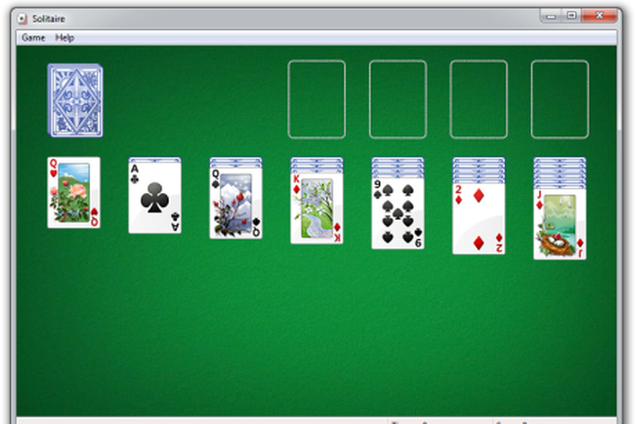 Solitaire on Windows