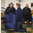 Prince Harry kneels in New Zealand