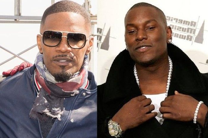 Super dads: Jamie Foxx and Tyrese
