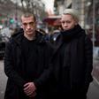 Pyotr Pavlensky, left, and his former partner Oksana Shalygina in Paris in January 2017.