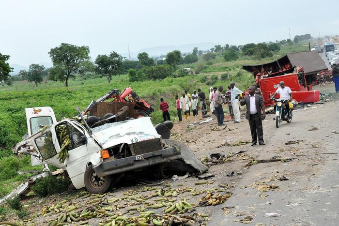 Accident scene at Gwako on Abuja-Lokoja road in Abuja