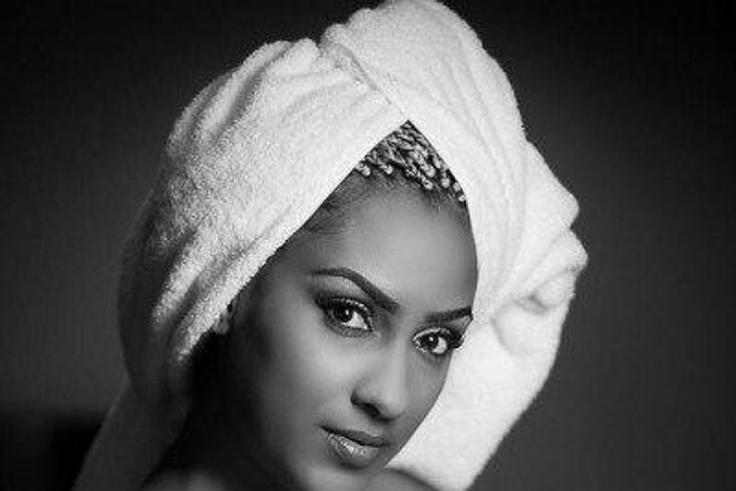 Juliet Ibrahim for Anuel Modebe's 'Towel Series'
