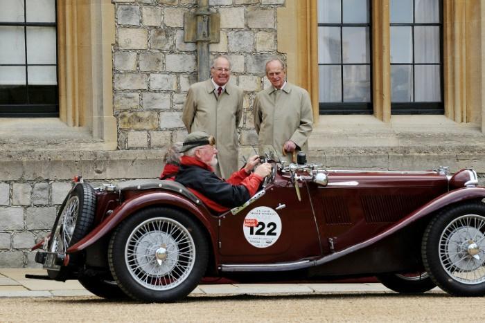 The Duke of Edinburgh Prince Philip, seen here watching an MG parade at Windsor Castle in 2009, has always been known for his love of cars