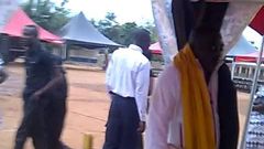 King George Arthur laid to rest while standing & holding football