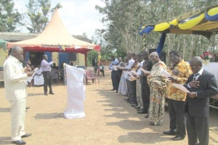 Mr Jacob Kor, the Ag. Director of the Ghana Education Service(left) 