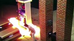 Man sets gas station on fire trying to kill spider with lighter