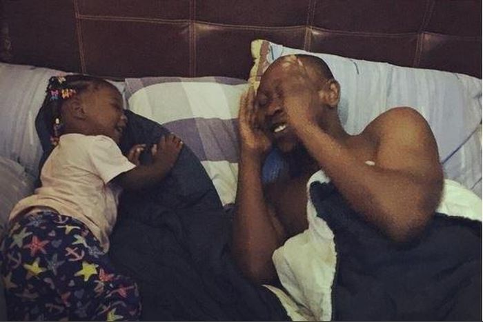 Seun Kuti and his daughter Ifafunmike