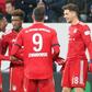 Germany midfielder Leon Goretzka (R) celebrates scoring the opening goal in Bayern Munich's impressive 2-0 win at Hoffenheim on Friday in Sinsheim.