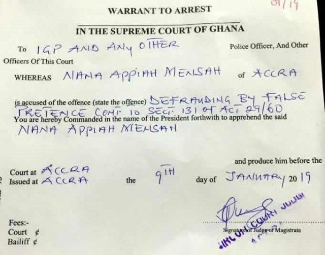 Supreme Court Warrant - Menzgold