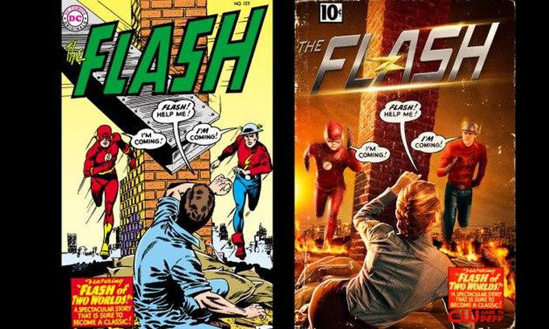 first look at Teddy Sears as Jay Garrick pays homage to the comics.