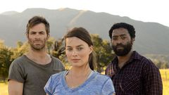 Chris Pines, Chinwetel Ejiofor and Margot Robbie in movie