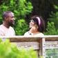 Joseph Benjamin and Stella Damasus on the set of Affairs of the heart