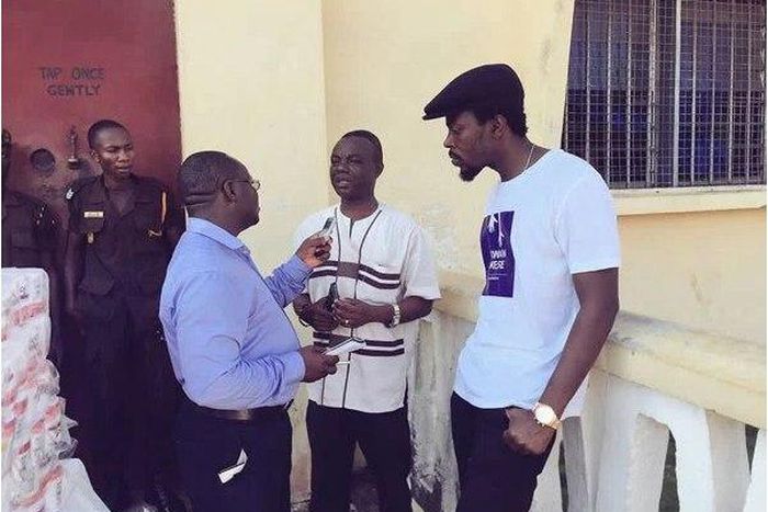 Kwaw Kese and some officials of HO prison
