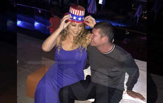 Mariah Carey and James Packer on July 4th