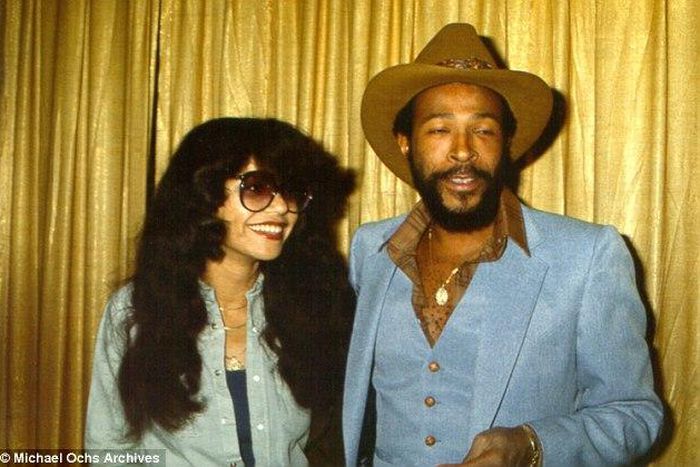 Marvin Gaye and wife, Jan