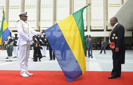 Gabon's president Ali Bongo (R), who took over from his father in 2009, has been absent since October when he suffered a stroke in Saudi Arabia