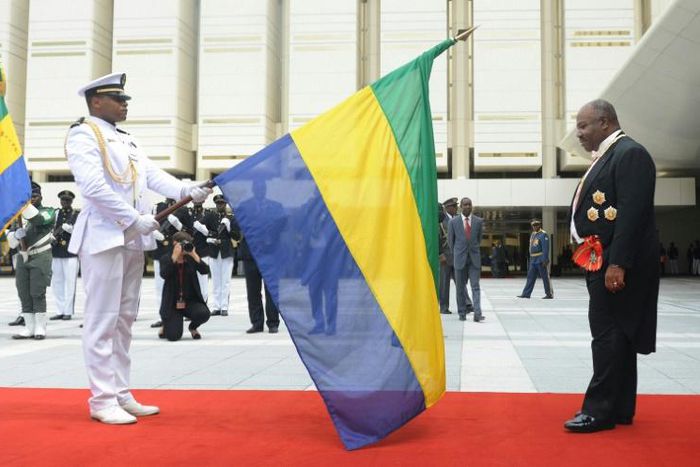 Gabon's president Ali Bongo (R), who took over from his father in 2009, has been absent since October when he suffered a stroke in Saudi Arabia