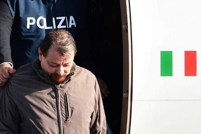 Battisti, who spent around a decade in Brazil, arrived back in Rome from Bolivia after an international police squad tracked down one of the key figures in Italy's violent turmoil of the 1970s