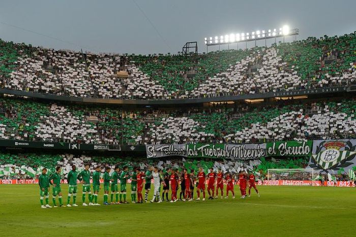The Benito Villamarin stadium before the derby between Betis and Sevilla earlier this season