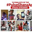 10 finalists of the #PulseGhanaApp iPhone 6+ Giveaway
