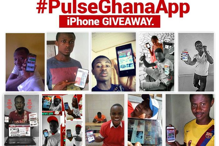 10 finalists of the #PulseGhanaApp iPhone 6+ Giveaway