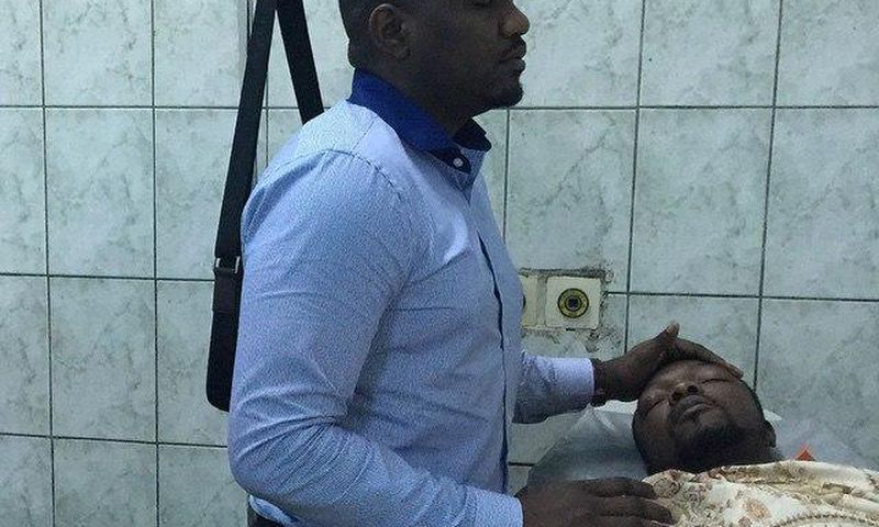 John Dumelo prays for KOD