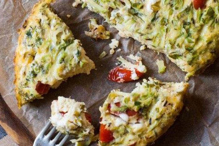 Slow Cooker Frittata With Zucchini, Tomato, and Feta
