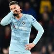 Chelsea's Olivier Giroud reacts during their dismal thrashing at Bournemouth