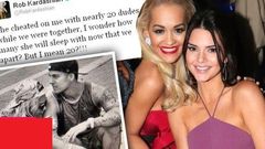 Kendall Jenner and Rob Kardashian's ex, Rita Ora at 2015 amfAR gala, Cannes