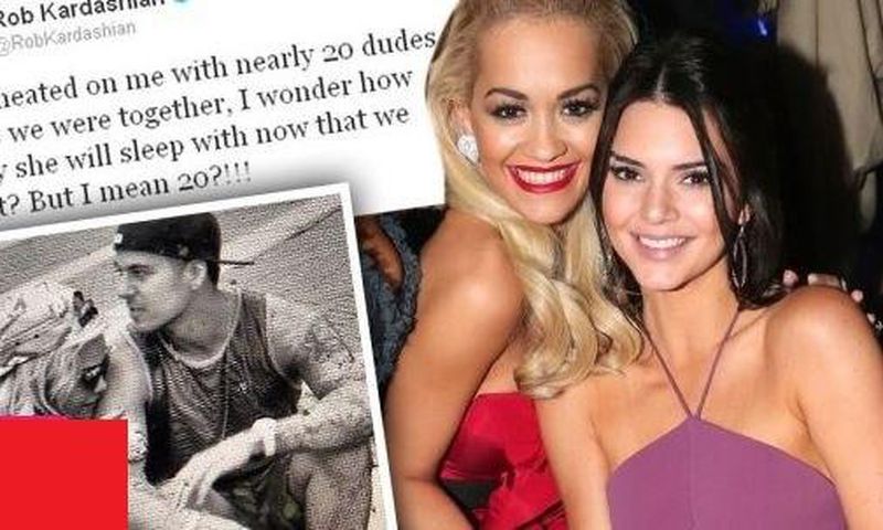 Kendall Jenner and Rob Kardashian's ex, Rita Ora at 2015 amfAR gala, Cannes