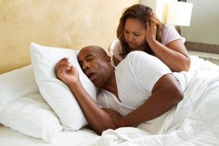 Snoring happens when you can't move air freely through your nose and throat during sleep