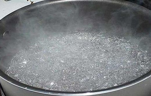 Pot of hot water