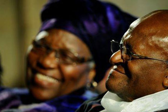 Desmond Tutu and his wife