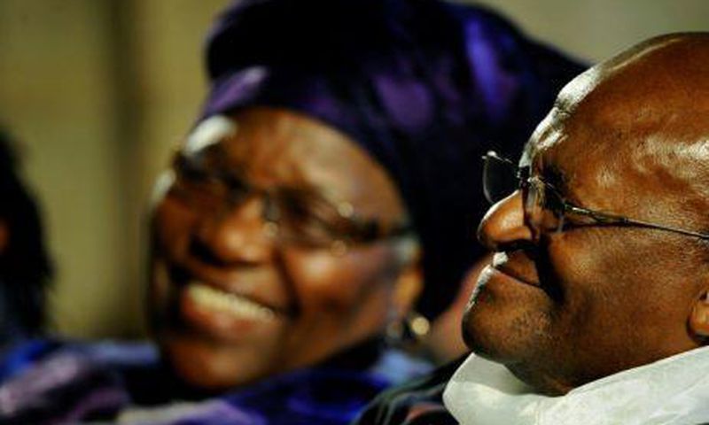 Desmond Tutu and his wife