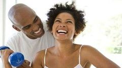 couple exercising together