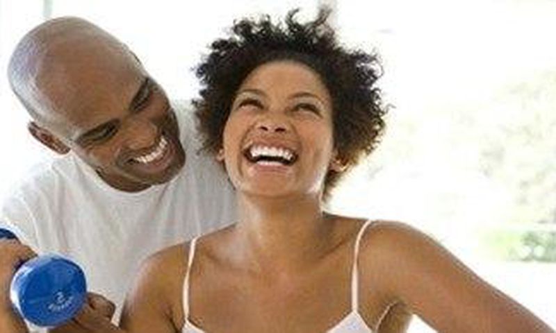 couple exercising together