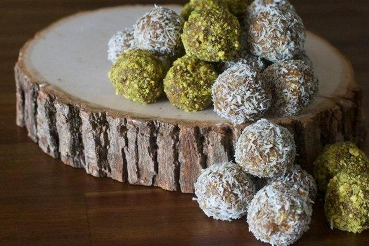 Sugar free sunflower seed butter energy bites