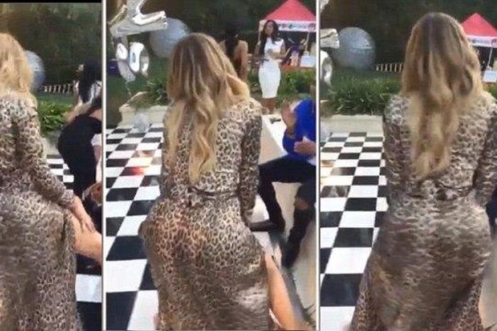 Khloe Kardashian twerks at Kylie Jenner graduation party
