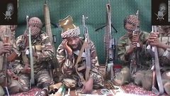 Boko Haram leader, Abubakar Shekau with some of his fighters
