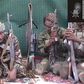 Boko Haram leader, Abubakar Shekau with some of his fighters