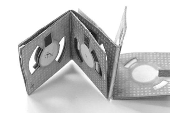 The bacteria-powered battery folded origami style