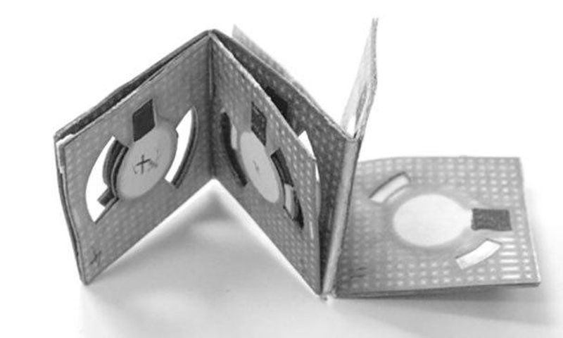 The bacteria-powered battery folded origami style